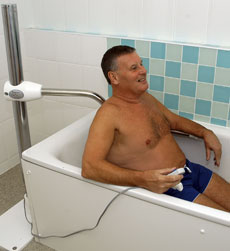 Victor Hoist, powered bath lift